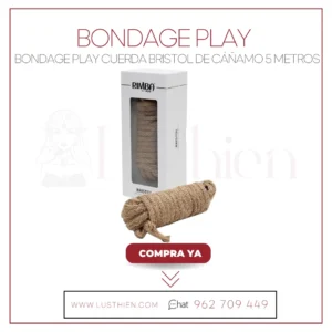 BONDAGE PLAY Cuerda Bristol de Cáñamo 5 metros