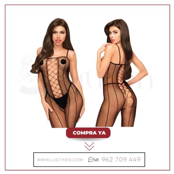 Bodystocking Drop-Dead Tasty Negro