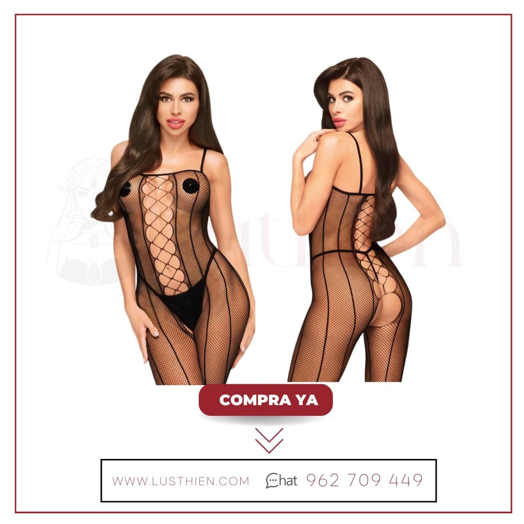 Bodystocking Drop-Dead Tasty Negro