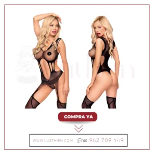 Bodystocking Wild Virus Negro