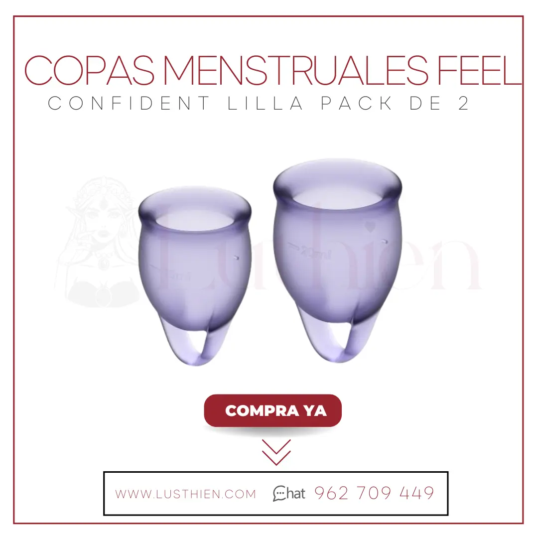 Copas Menstruales Feel Confident Lilla Pack de 2