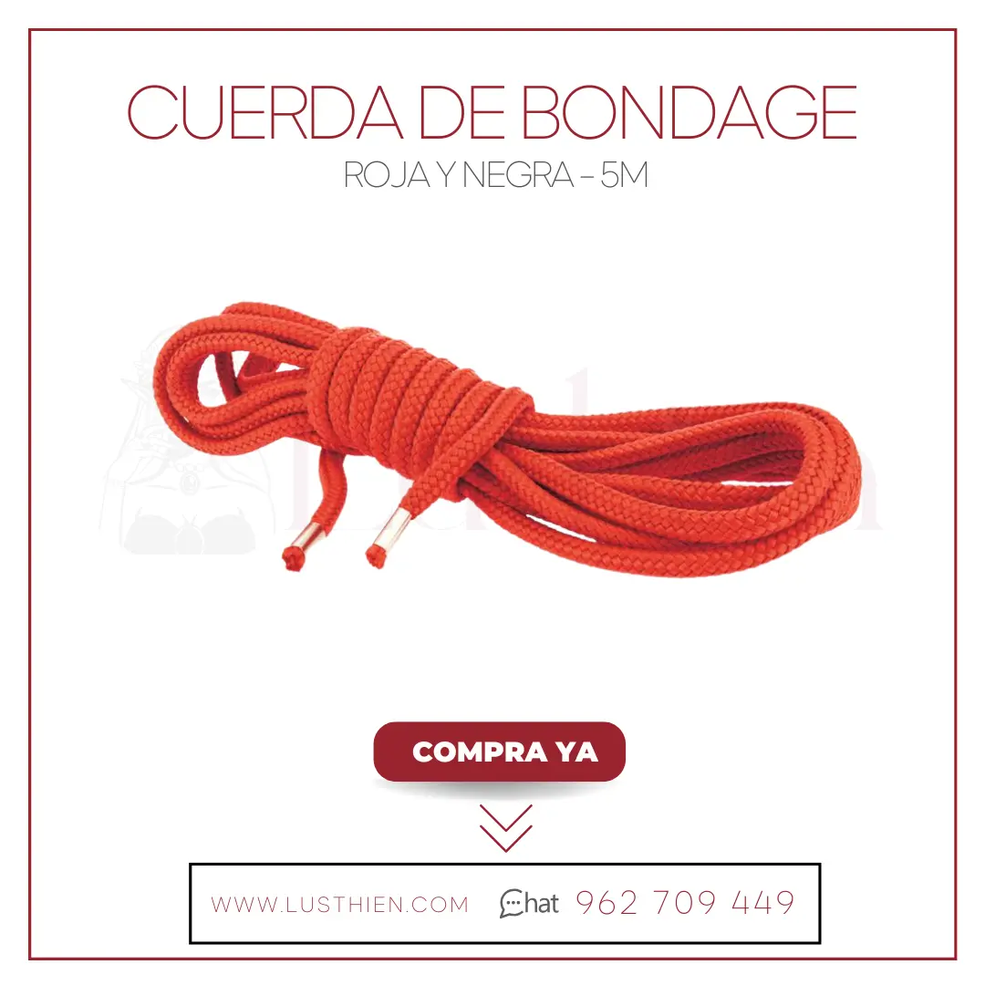 Cuerda de Bondage Roja - 5m