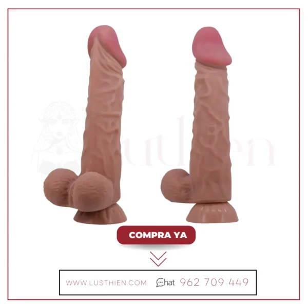 Dildo Realista Piel Deslizante 24 cm - Imagen 2