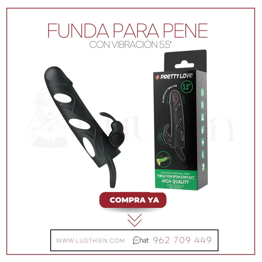 Funda para el Pene con Vibración 5.5"