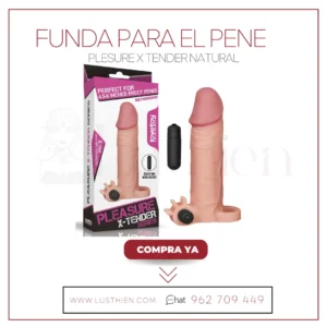 Funda para el Pene con Vibración Add 2" Plesure X Tender Natural