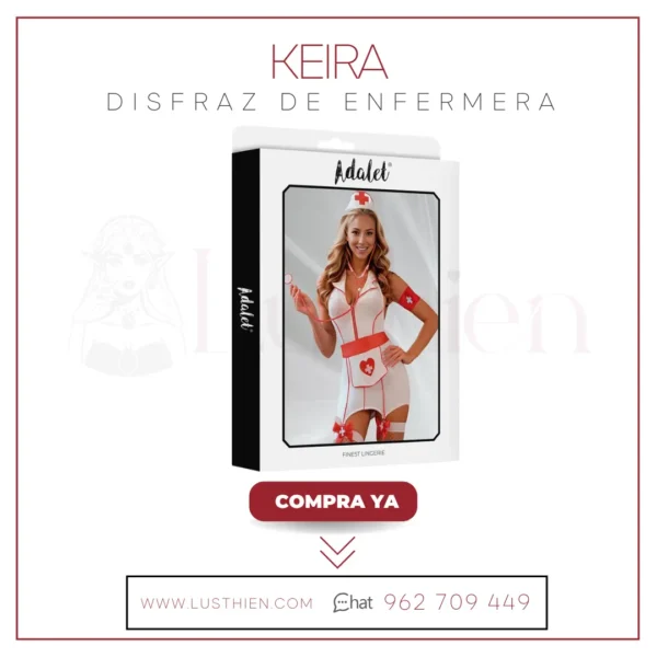 Keira Disfraz de Enfermera - Sexy, Seductor y Divertido - Imagen 2