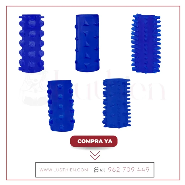 Kit de Fundas para el Pene Azul - Imagen 2