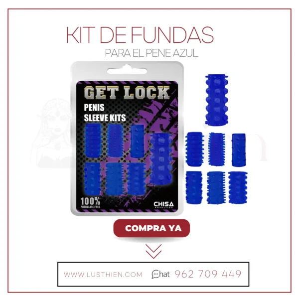 Kit de Fundas para el Pene Azul