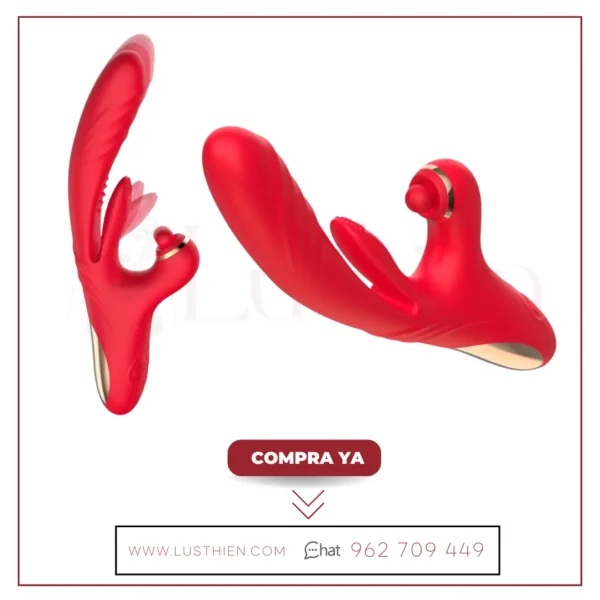 Limbe Vibrador con Lengua Flip-Flap, Bola Percutora y Up and Down - Imagen 2