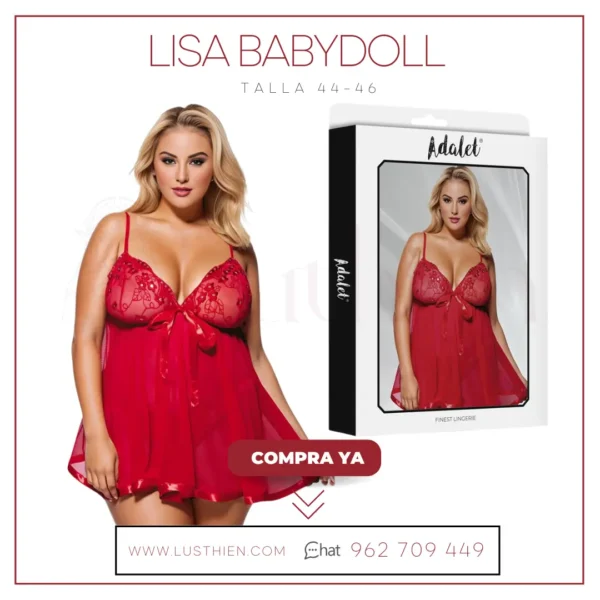 Lisa Babydoll - Sensualidad y Romance en Rojo - Imagen 2