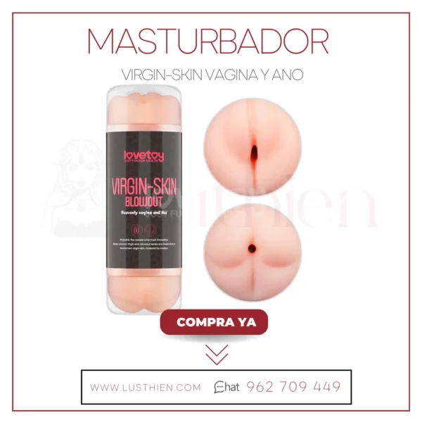 Masturbador Masculino Virgin-skin Vagina y Ano
