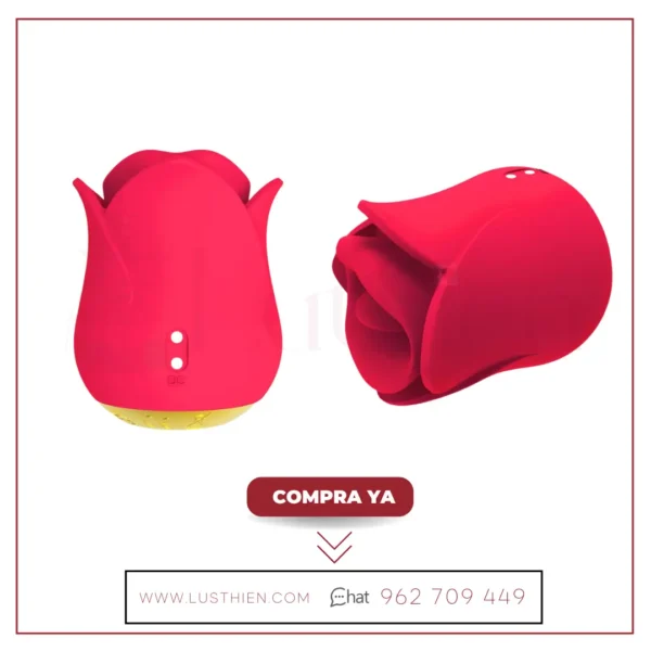 Meryl Estimulador Vibrador de Rosa con Lengua 2 Motores - Imagen 2