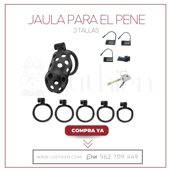 P-Cage PC03 Jaula para el Pene 3 Tallas