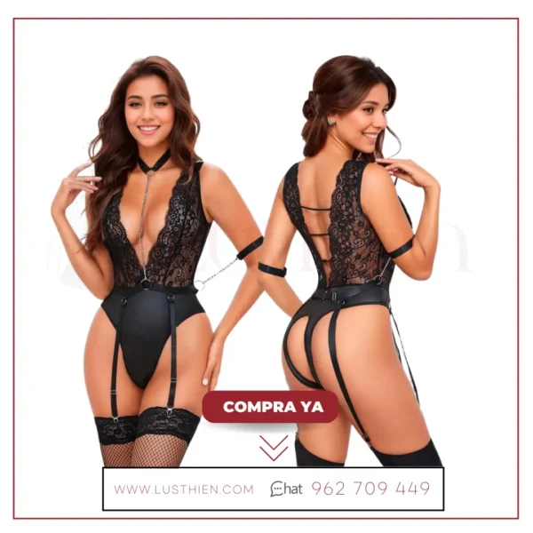 Ruby Bodysuit con Liguero - Sensualidad y Atrevimiento