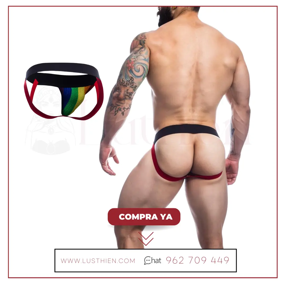 Stripe-Pride Suspensorio Bandera Orgullo