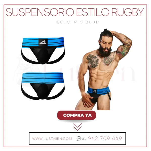 Suspensorio Estilo Rugby Electric Blue - Imagen 2
