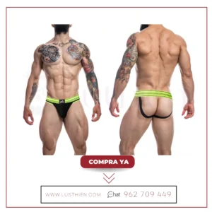 Suspensorio Estilo Rugby Neon Lime