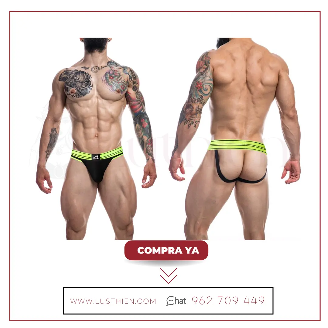 Suspensorio Estilo Rugby Neon Lime